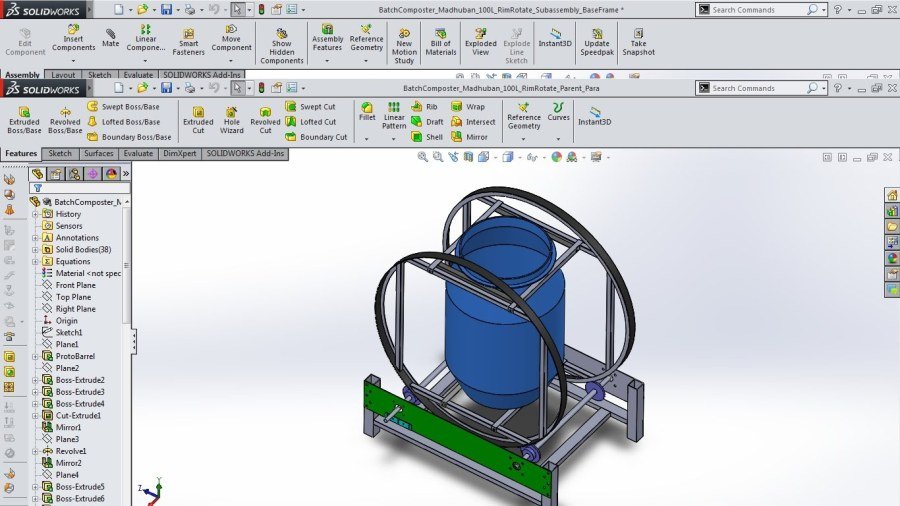 Design of Compost Mixer V1