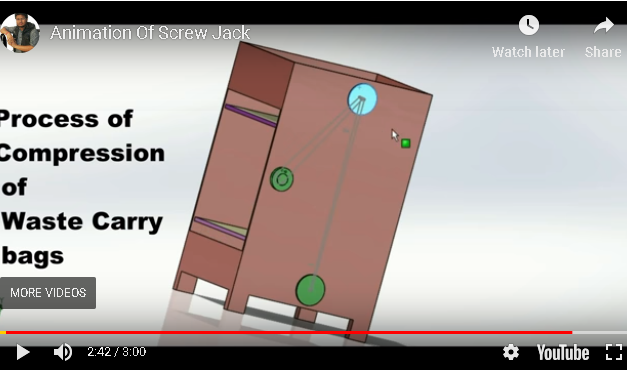 Two Screw Jack System Balling Machine Animation