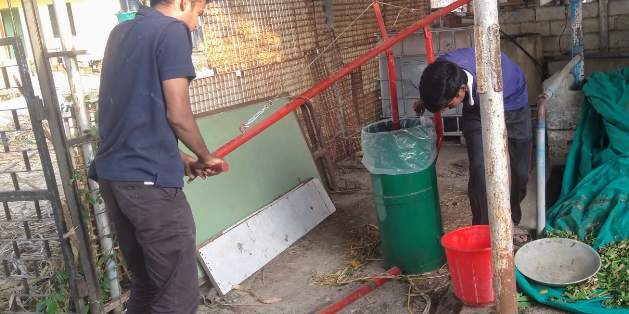 Trial on Silage machine