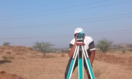To surveying of farm land for the construction of farm pond