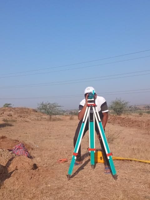 To surveying of farm land for the construction of farm pond