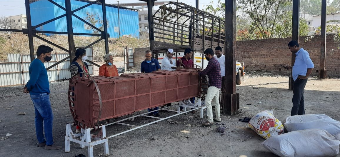 Modification of Stacking rack and Trials on Society Composter for 50 Households at Rajgurunagar Nagar Parishad.