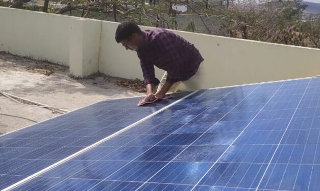 Monitoring & maintenance of 6.5 kw photovoltaic on grid system at Vigyan Ashram.