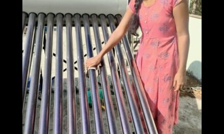 Measuring dust on evacuated tube of solar water heater