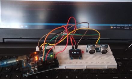 Arduino Ultrasonic Range Finder with  on OLED Display