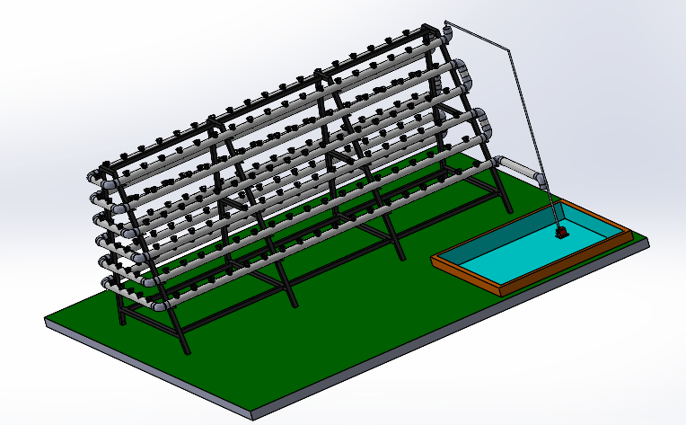 NUTRIENT FILM TECHNIQUE ( NFT ) HYDROPONICS.