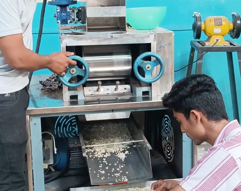 Trials of Jowar Flakes on Multigrain Flaker Machine