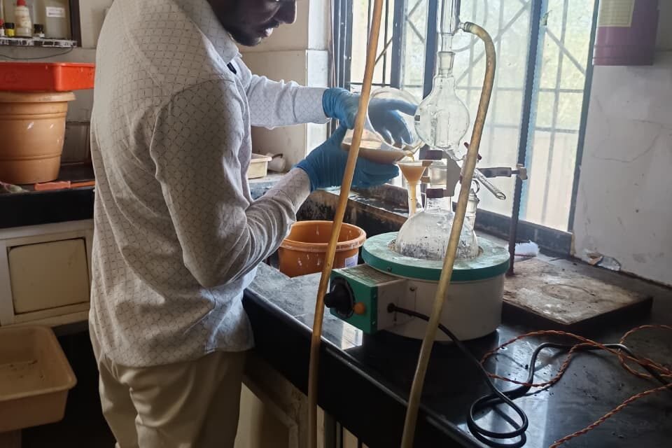 Extraction of BSF oil by pressing and Distillation